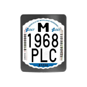 Placa matrícula de guardabarros pro de xiaomi ( pack 5 unidades)