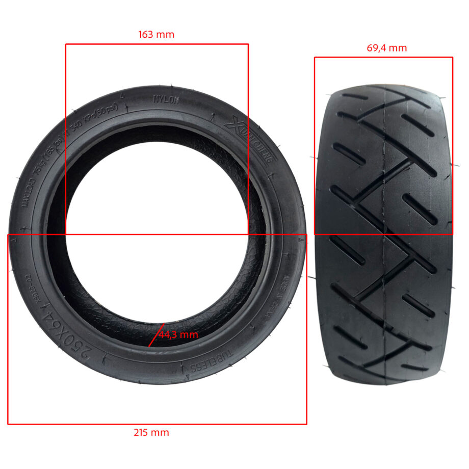 Neumático tubeless 250x64 para MI4 Ultra [Xuancheng]