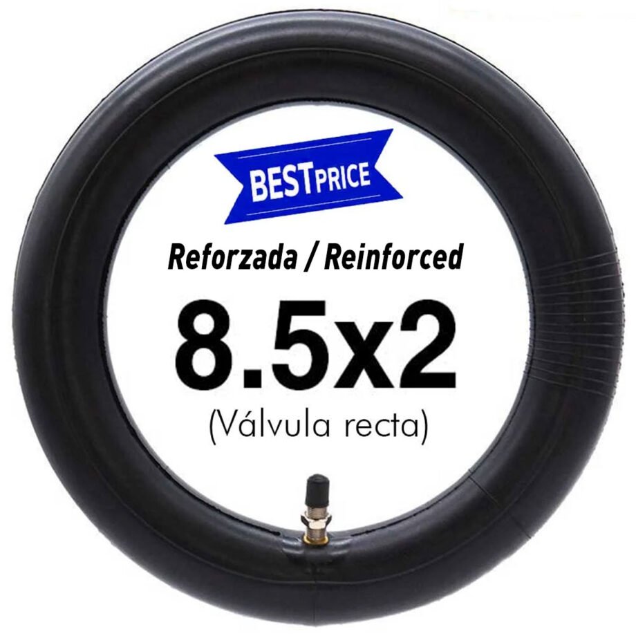 Cámara de aire 8,5x2 Reforzada (110 gramos) - Válvula recta