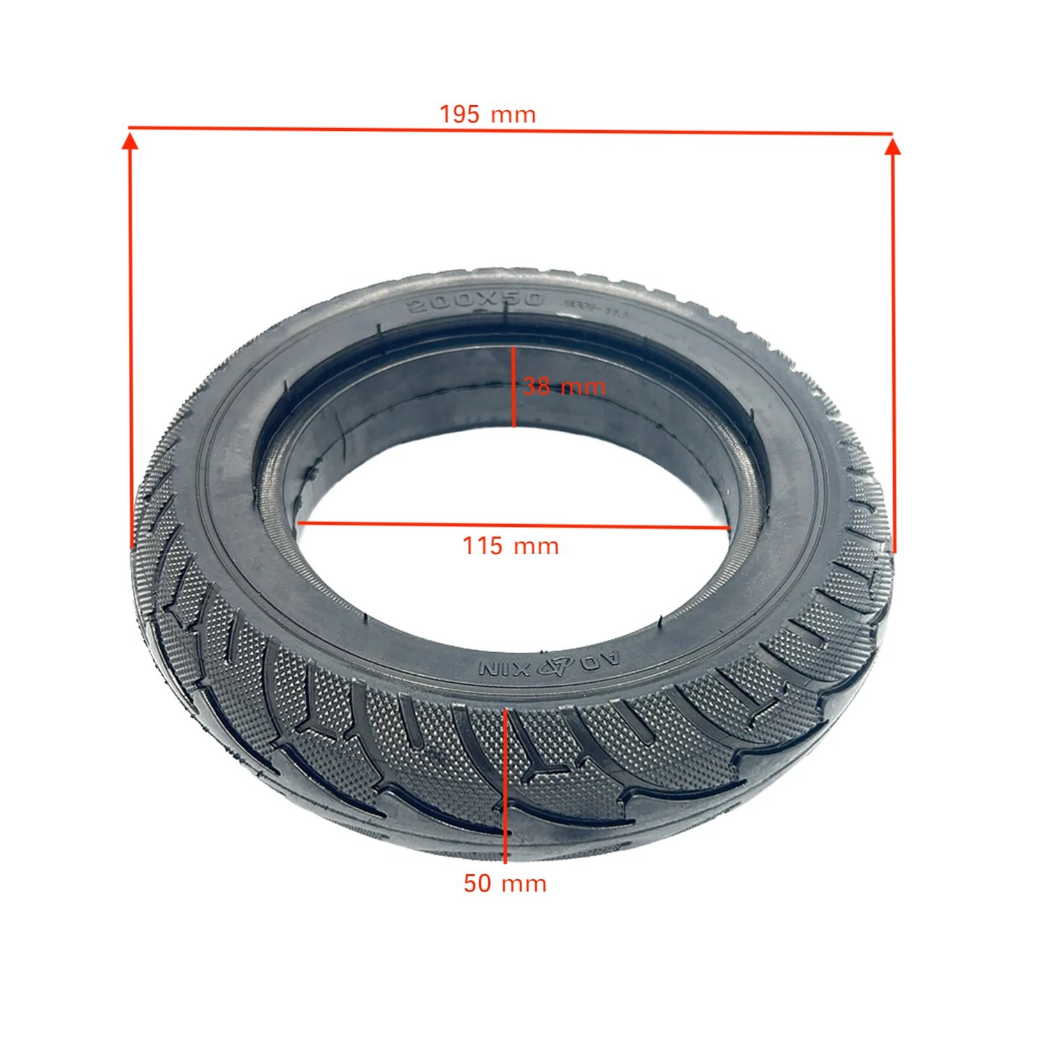 Rueda Maciza 200X50 [Aoxin] - RuedaQrueda