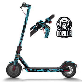 Vinilo para Xiaomi M365, 1S, PRO, PRO 2, MI3  KTM - Azul turquesa - Completo