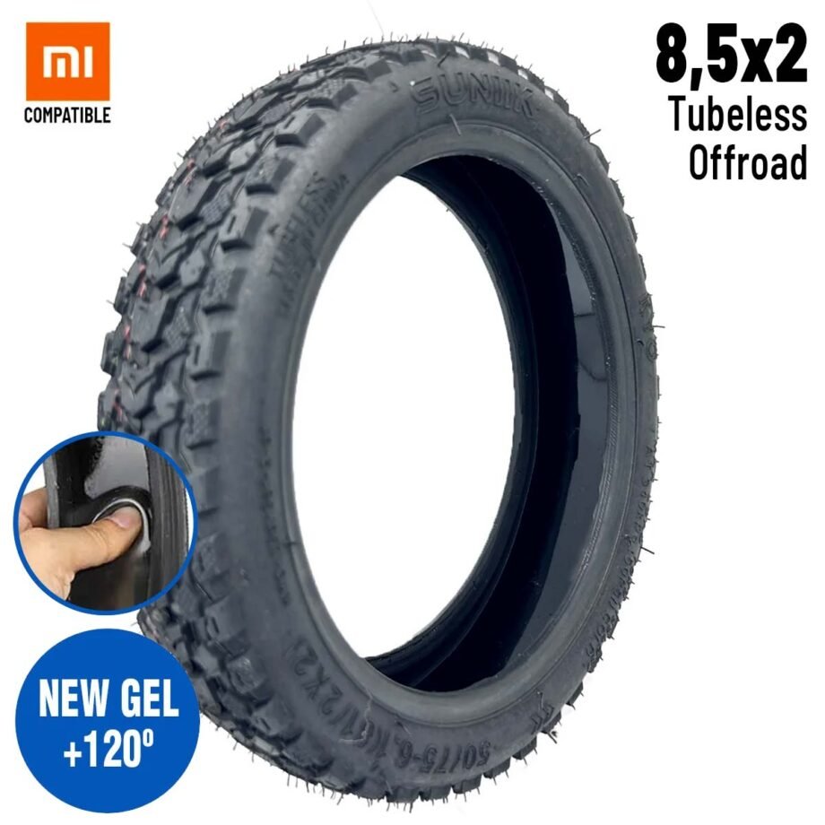 Neumático 50/75-6.1(8,5x2) Offroad Tubeless (Con gel antipinchazos) [Suniik]