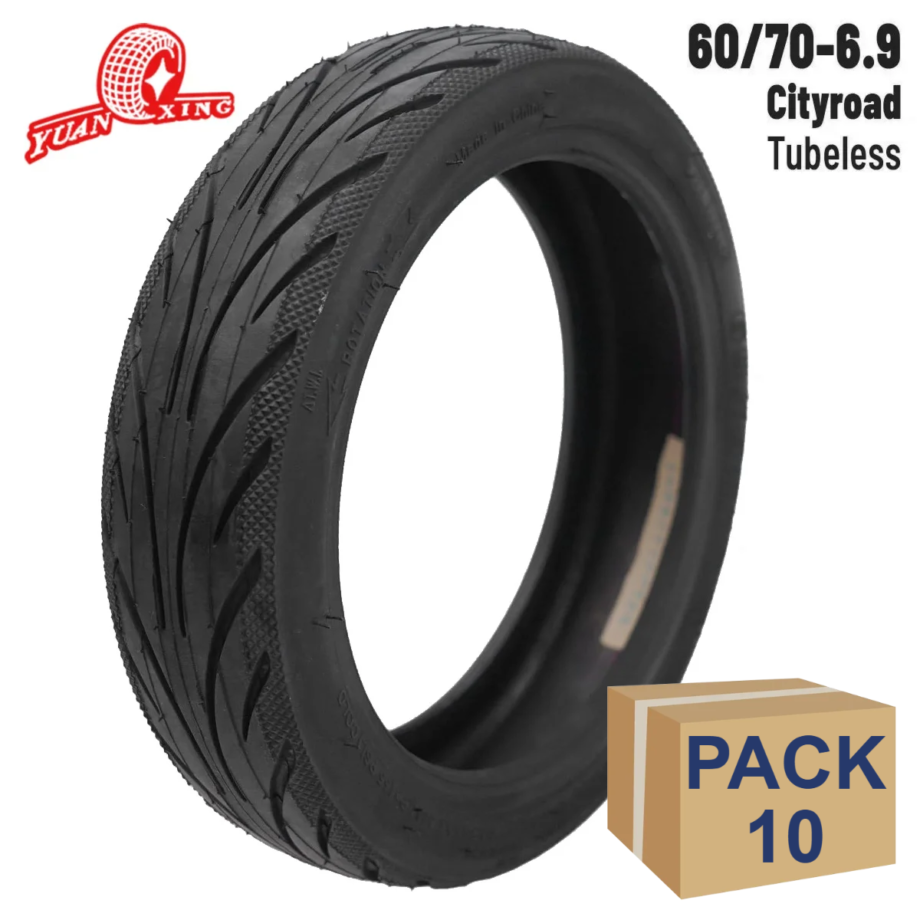 Neumático tubeless 60/65-6.9 para Ninebot Max G2 (trasera) / G65 [Yuanxing] - 10 unidades