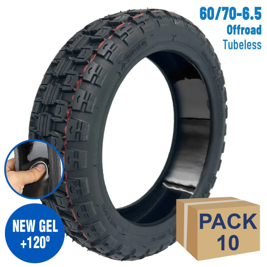 Neumático 60/70-6,5 Offroad (Con gel antipinchazos) [Xuancheng] - 10 unidades