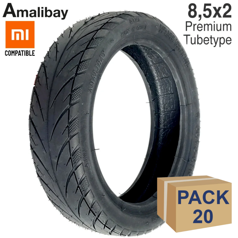 Neumáticos premium 8,5x2 Tubetype [Amalibay] - 20 unidades