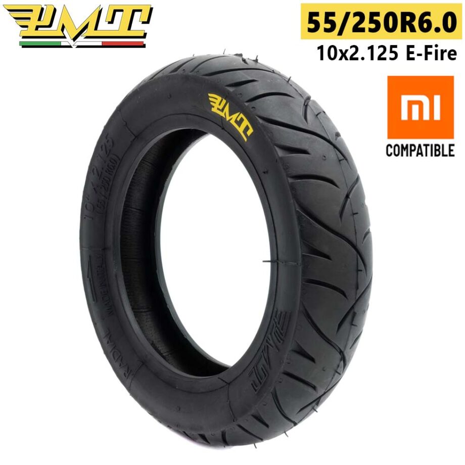 Neumático 55/250R6.0 (10″ x 2.125) E-Fire [PMT] - Compatible con Xiaomi, Dualtron Mini