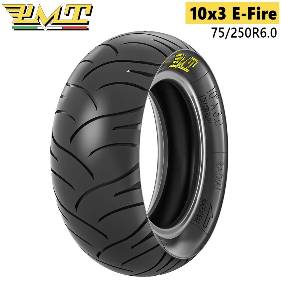 Neumático 75/250R6.0 (10" x 3.0) E-Fire [Pmt] - Dualtron Victor (antiguos), Luxury, Eagle, Spider y Togo