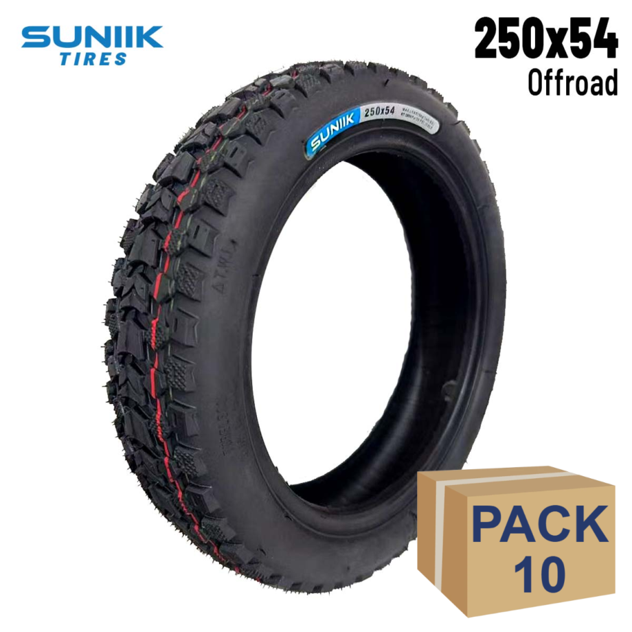 Neumático 250x54 Tubeless - 10 unidades