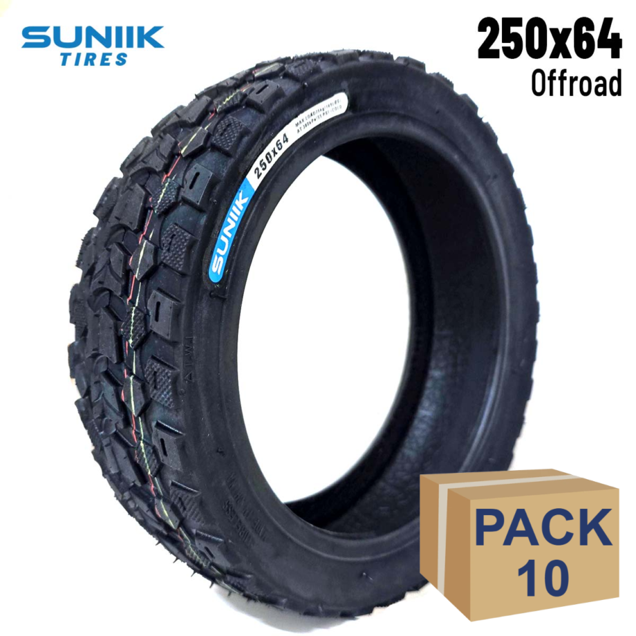 Neumático 250x64 Tubeless - 10 unidades