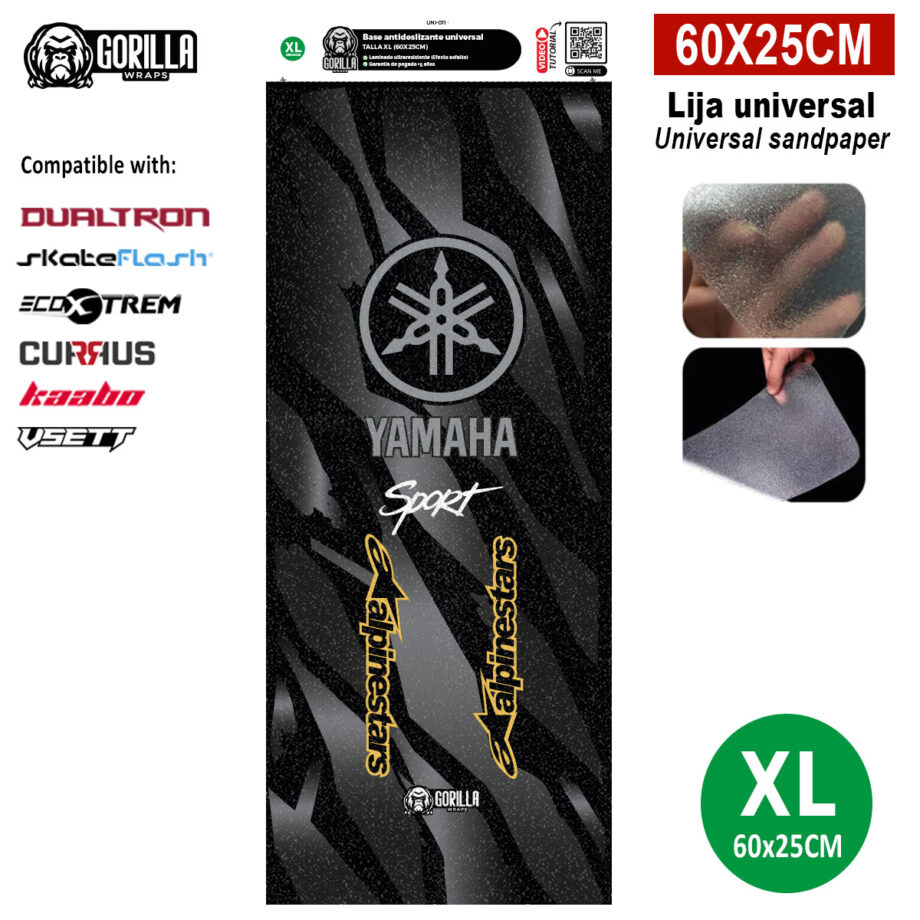 Base antideslizante universal Yamaha&Alphine - Talla XL - 60x25cm (modelos Dualtron, Skateflask y similares) [Gorilla]