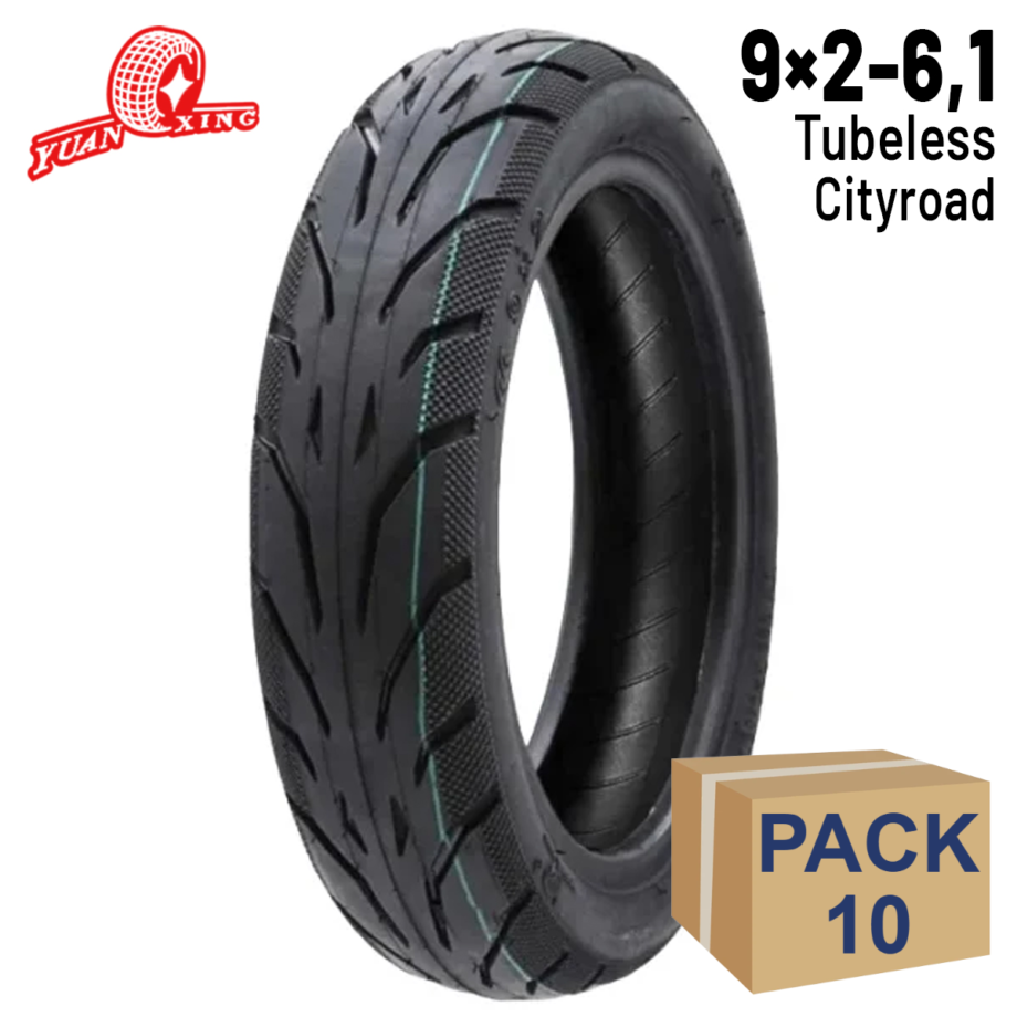 Rueda 9x2-6,1 Tubeless [Yuanxing] - 10 unidades
