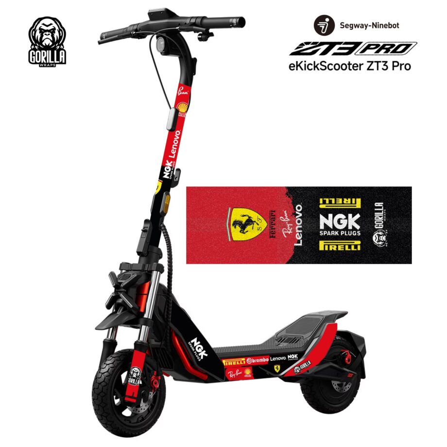 Vinilo Ferrari con base antideslizante para Segway ZT3 Pro
