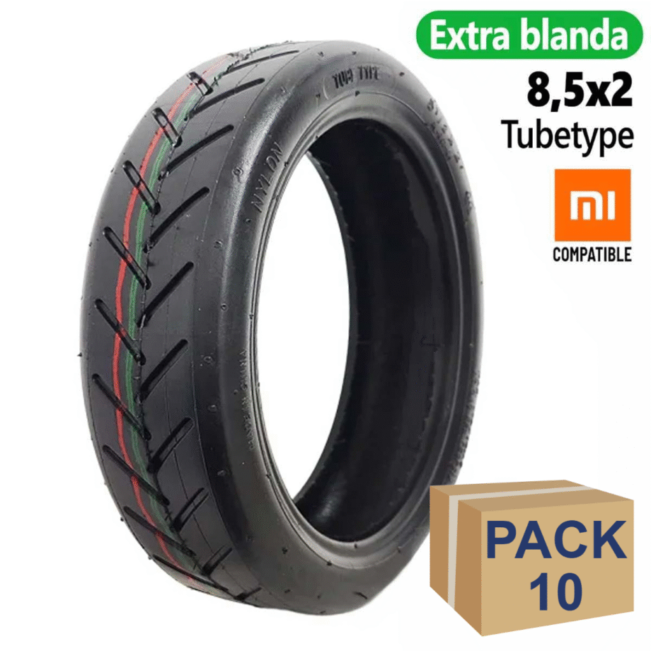 Rueda Cubierta 8,5x2-6,1 tubetype - 10 unidades