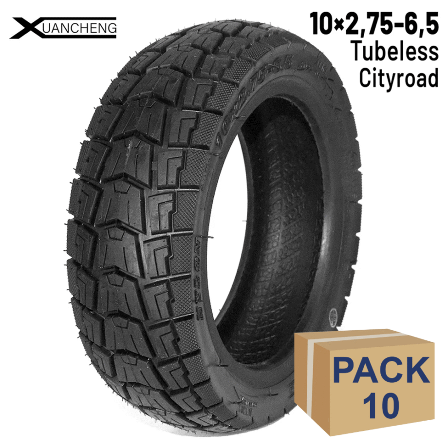Rueda cubierta semi-todoterreno 10x2,75-6,5 Tubeless [Xuancheng] - 10 unidades