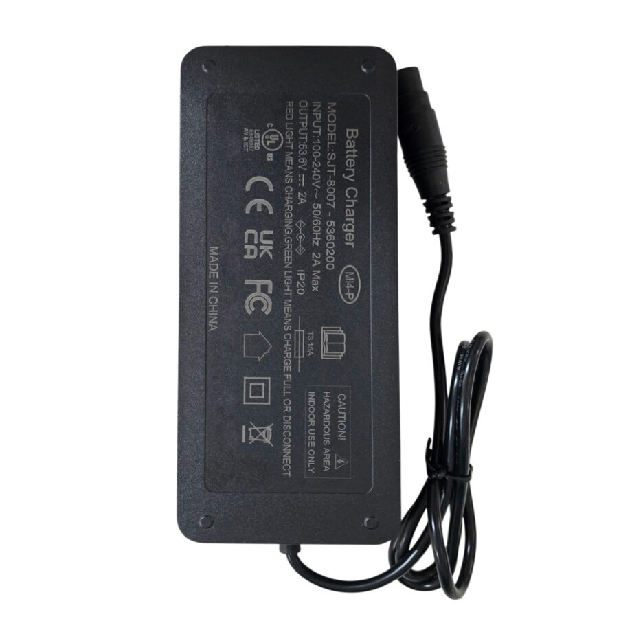 Cargador 48v (salida 53,6v) 2A conector MI4 PRO MAX/PLUS