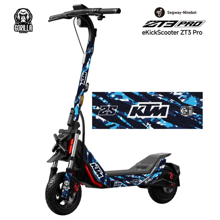 Vinilo KTM Blue con base antideslizante para Segway ZT3 Pro