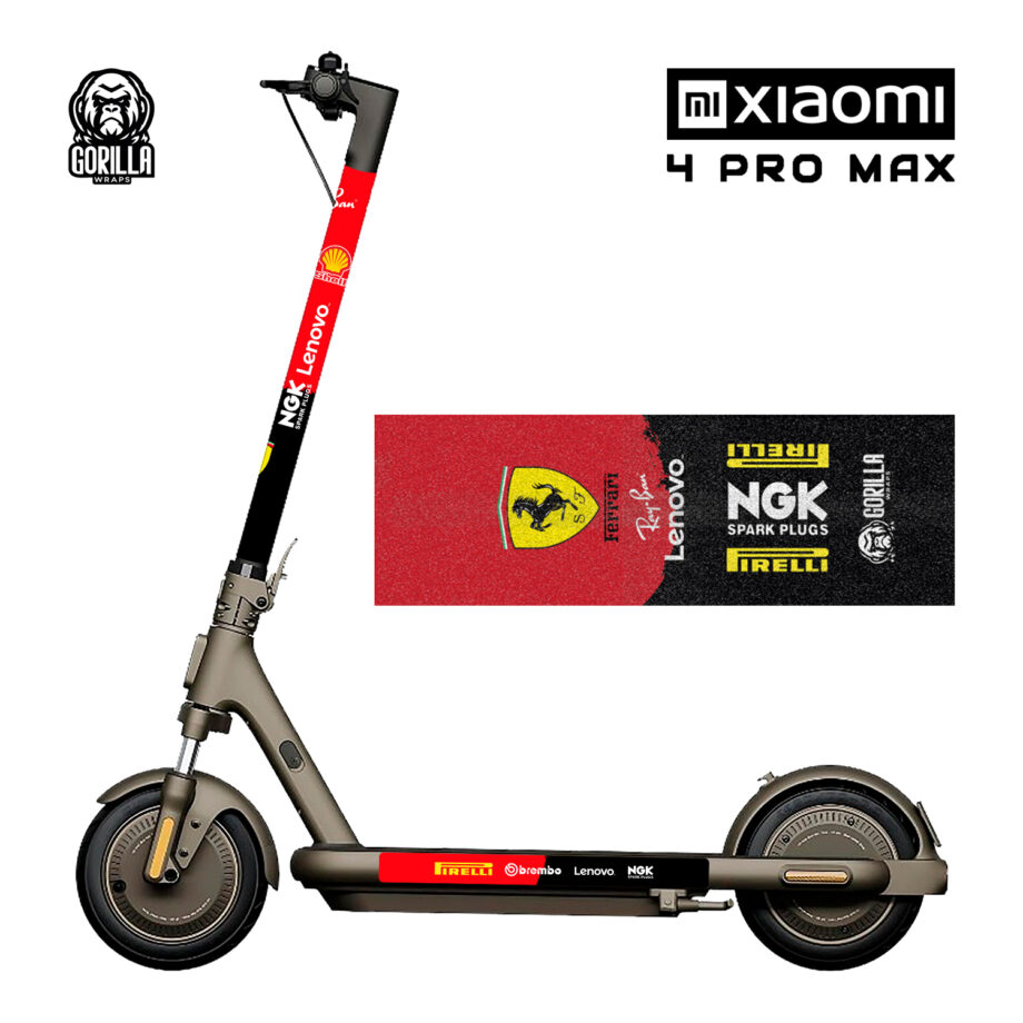 Vinilo Ferrari con base antideslizante para Xiaomi 4 PRO / 4 PRO MAX
