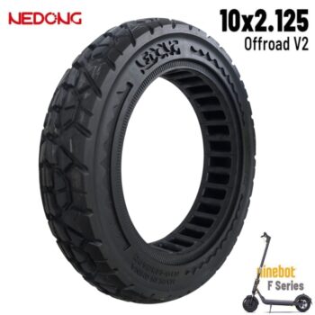 Rueda maciza amarilla offroad 10x2,125-6,5 42,5mm Negro [Nedong]