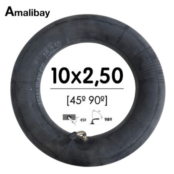 Cámara de aire 10x2,5 (válvula 45º 90º) - Premium [Amalibay]