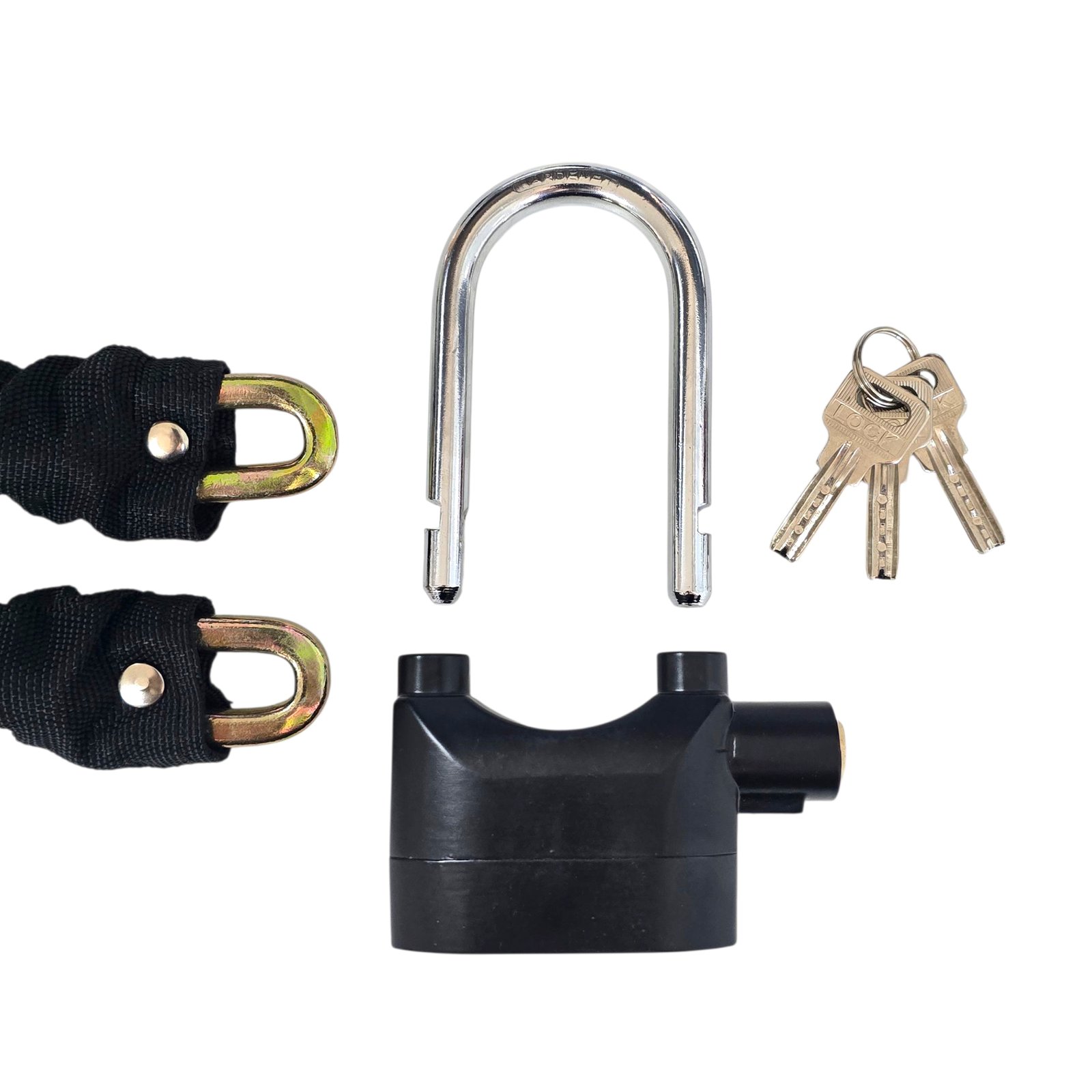 Candado de Cadena Con Alarma (110db） - RuedaQrueda