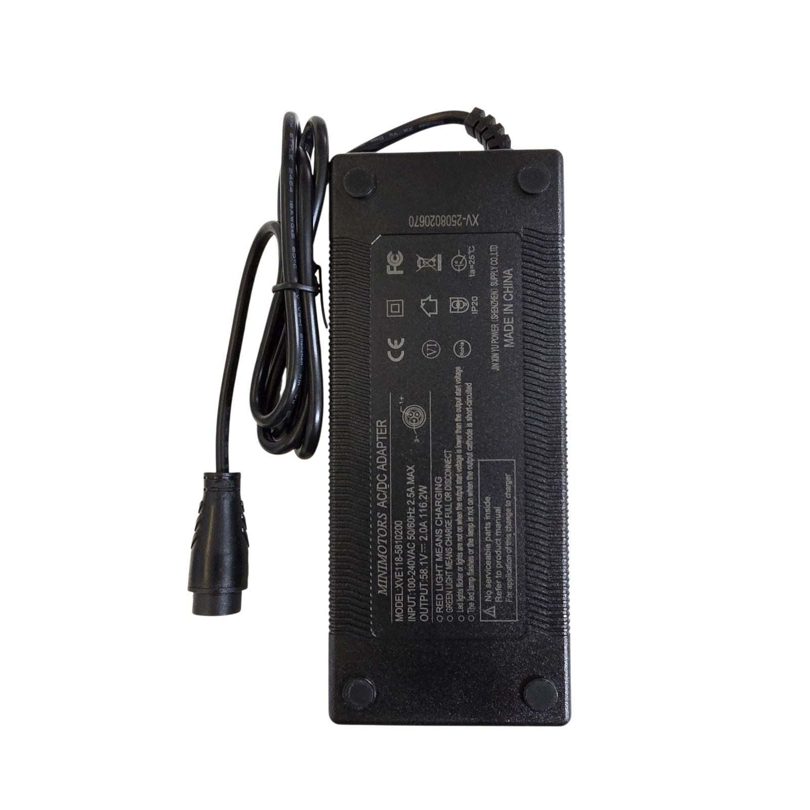 Cargador Premium 52V (Salida 58.1V) 2A conector LP16 para Dualtron Mini - RuedaQrueda