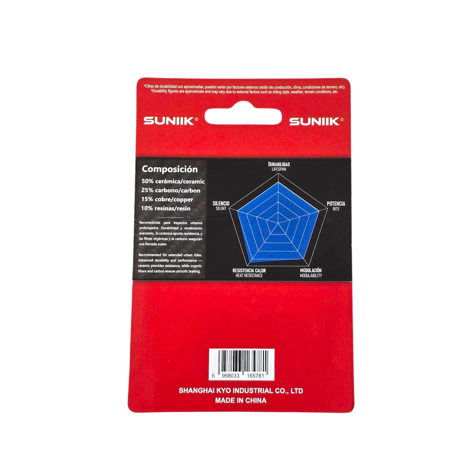 Pastilla de freno cerámica para Smartgyro [Suniik] - RuedaQrueda