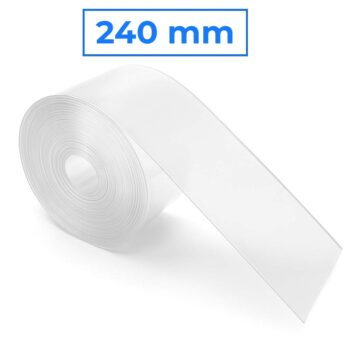 Tubo termorretráctil transparente 240 milímetros - 1M