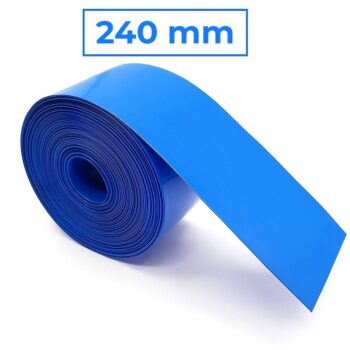 Tubo termorretráctil azul 240 milímetros - 1M