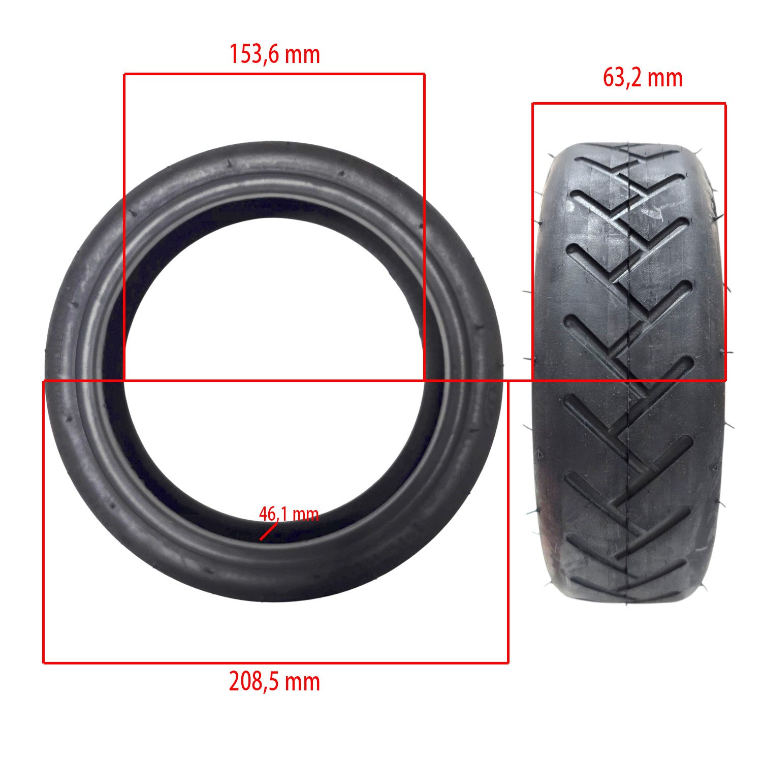 Rueda 8,5×2-6.1 CST + Cámara de aire / (MEGA DESCUENTO) - RuedaQrueda