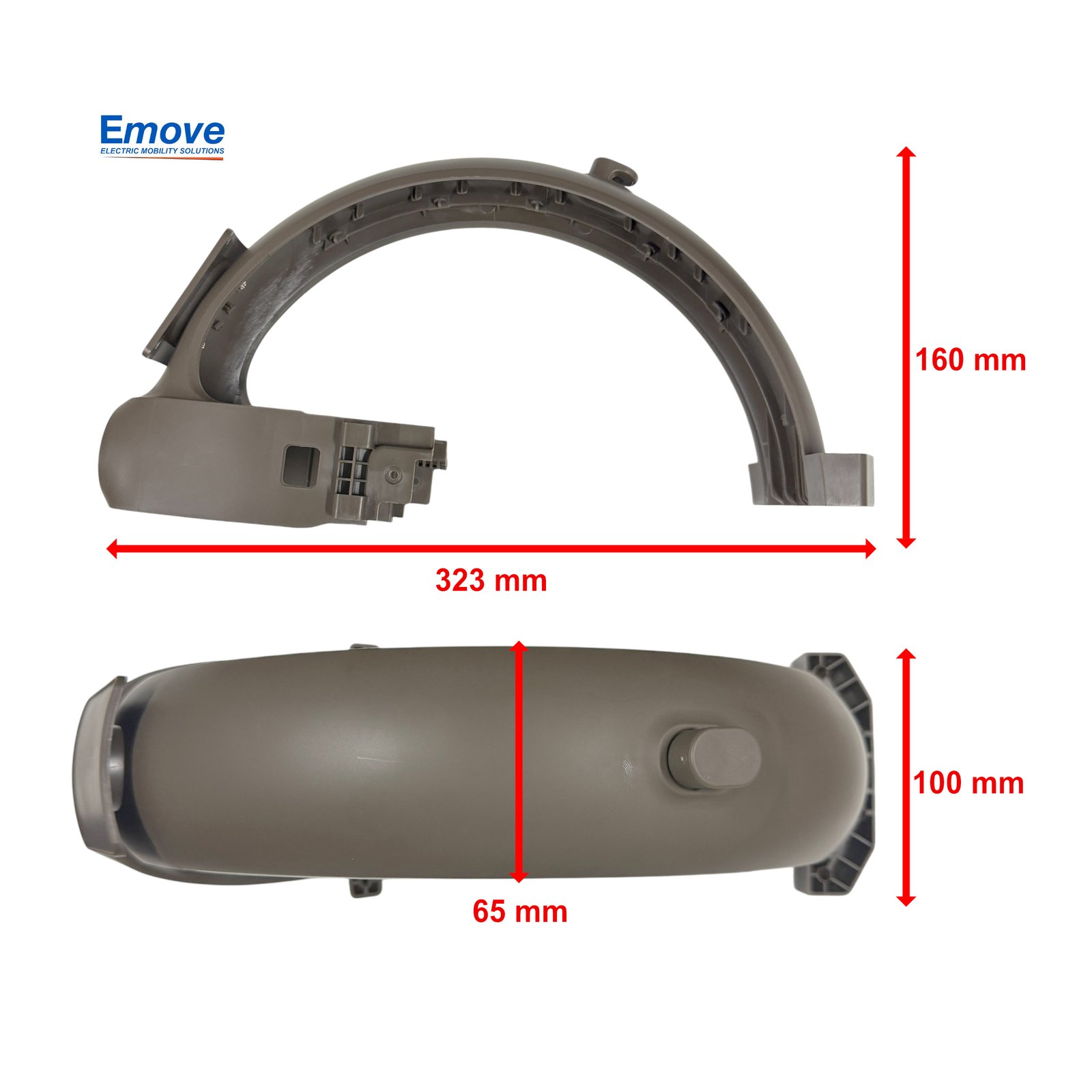 Guardabarros trasero para patinete Xiaomi Mi4 Pro Max - RuedaQrueda