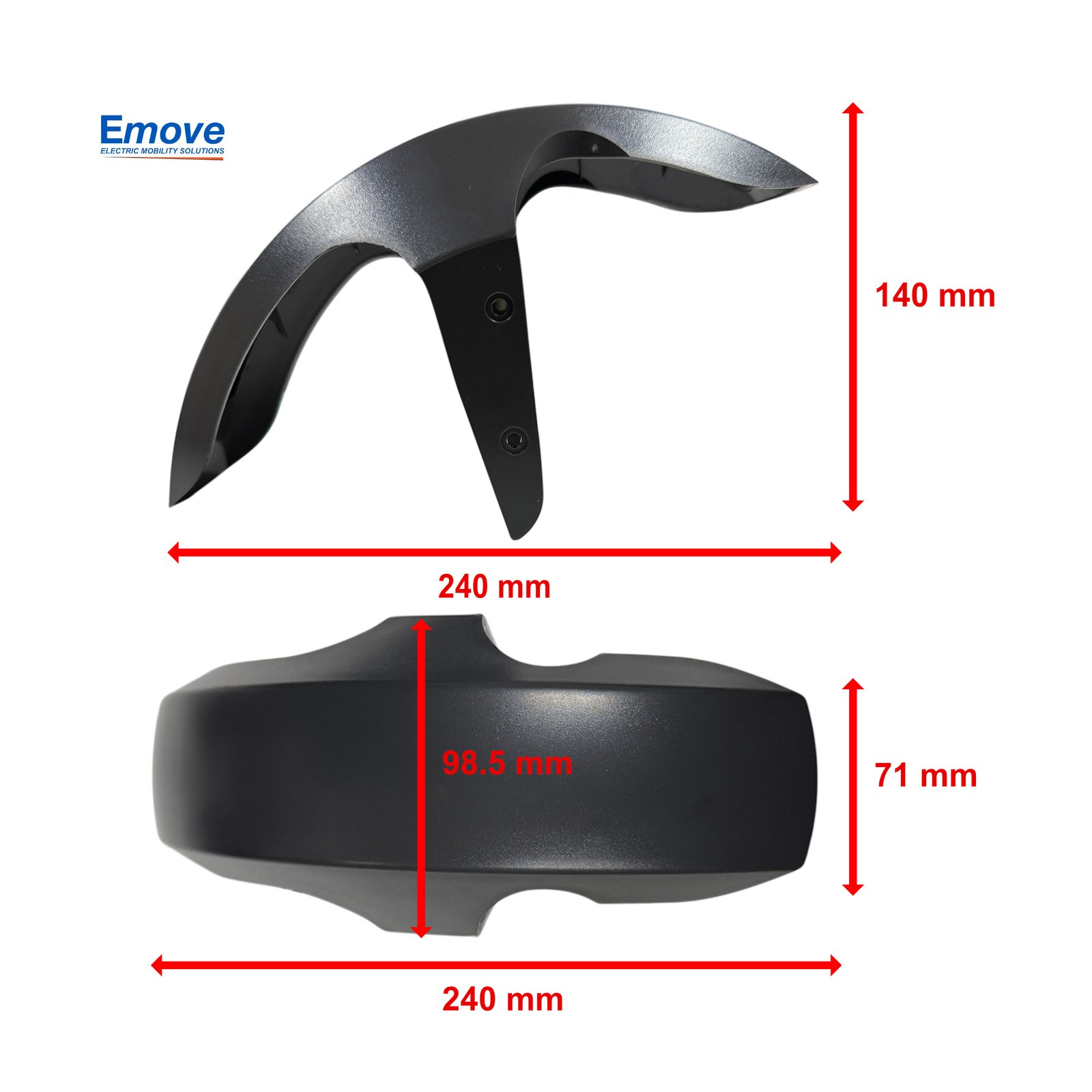 Guardabarros delantero para patinete Xiaomi MI5 / MI5 Pro / MI5 Max - RuedaQrueda