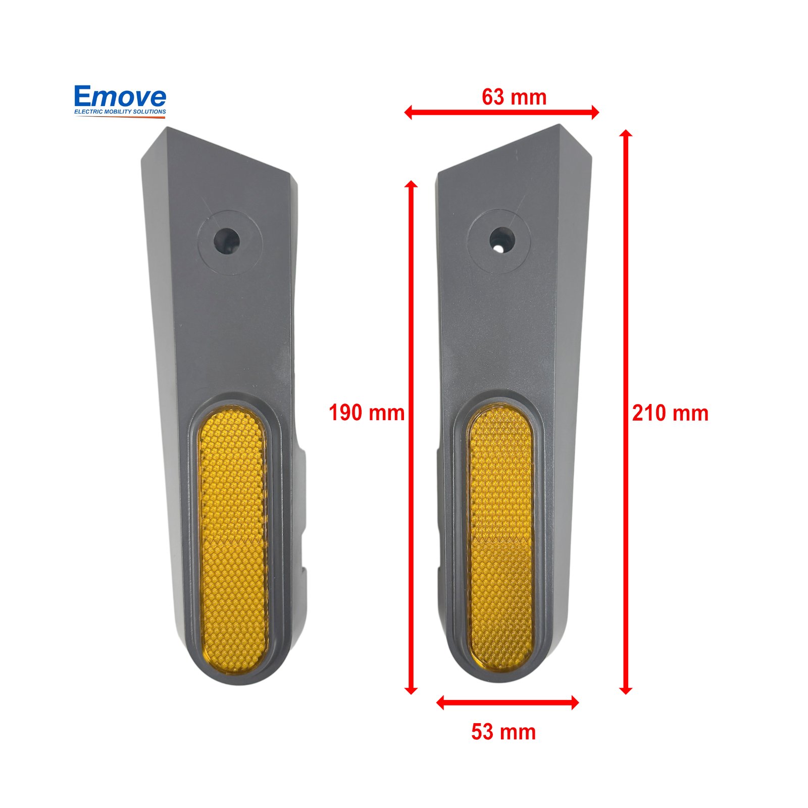 Tapa de rueda trasera c/tornillería para patinete Xiaomi MI5 Max (izq-der) - RuedaQrueda
