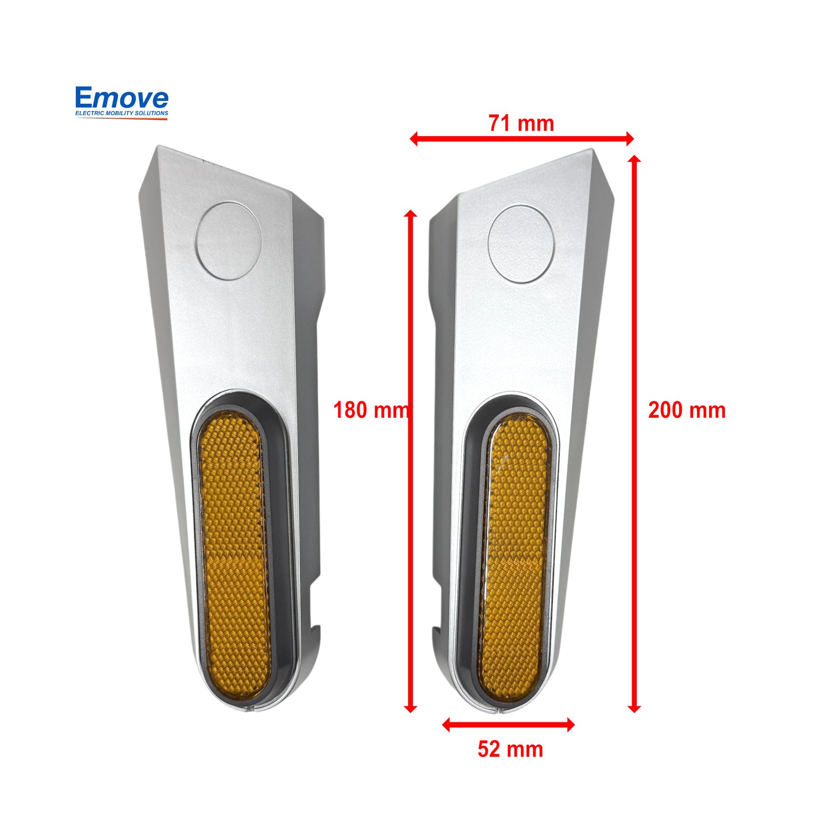 Tapa de rueda trasera c/tornillería para patinete Xiaomi MI5 Pro (izq-der) - RuedaQrueda