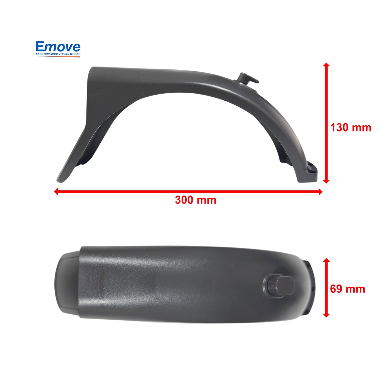 Guardabarros trasero para patinete Xiaomi MI5 Pro - RuedaQrueda