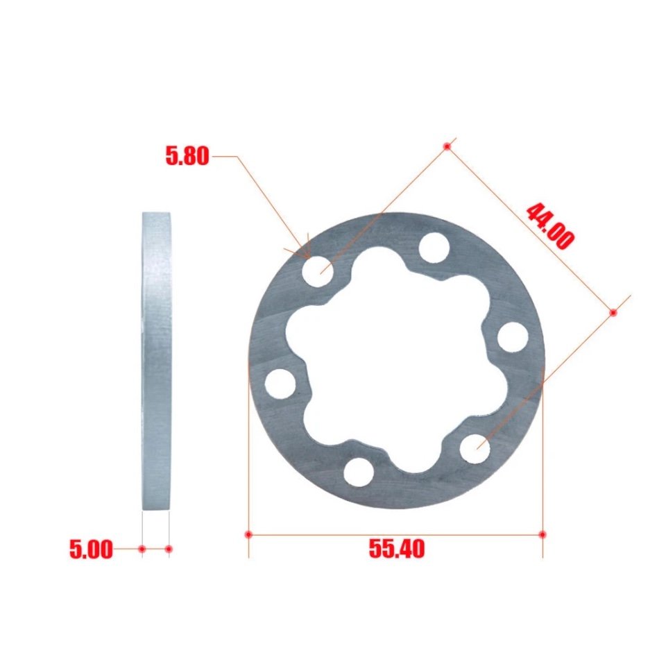 Separador de disco de freno para patinete eléctrico – 5 mm - RuedaQrueda