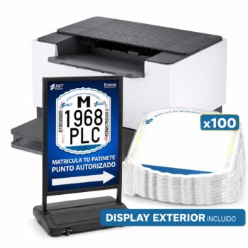 Kit de Fabricación + Display exterior + 100 matrículas – Matrículas DGT
