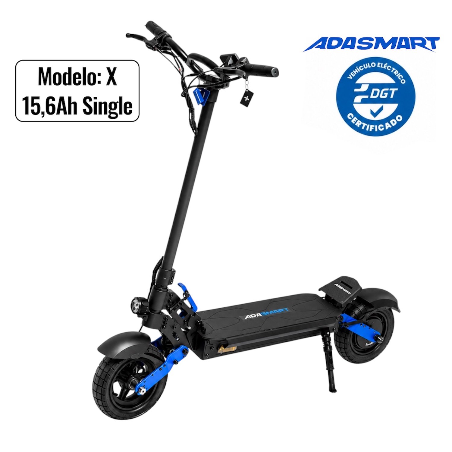 Adasmart X Patinete Eléctrico 48V 15,6Ah 1000W Homologado DGT
