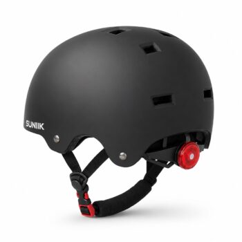 Casco Urbano Regulable Con Luz Trasero Talla L Color Negro