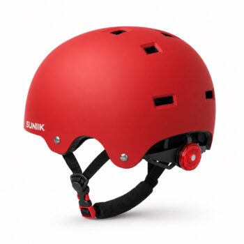 Casco Urbano Regulable Con Luz Trasero Talla L Color Cherry