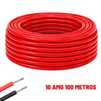 Cable eléctrico Silicona Flexible 10 AWG (Rojo) 100 Metros