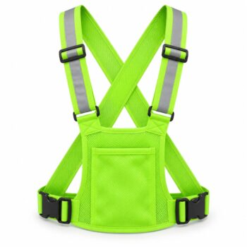 Chaleco Reflectante Ajustable con Bolsillo Verde