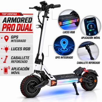 Ecoxtrem Armored PRO Dual 24 Ah – DGT Homologado 2027 (Blanco)