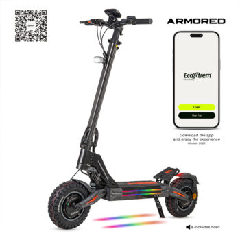 Ecoxtrem Armored PRO Dual 24 Ah – DGT Homologado 2027 (Full Black)